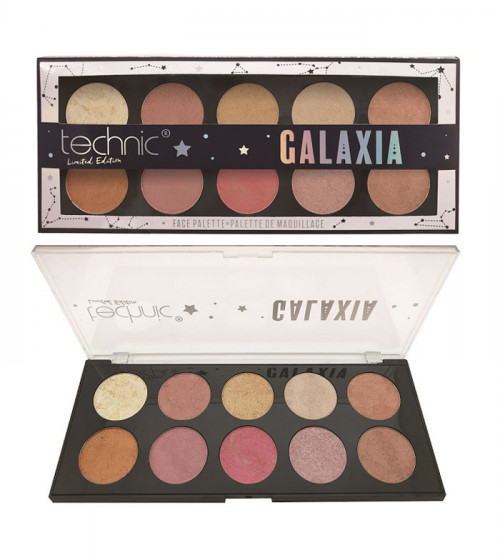 Paleta pudre iluminatoare Technic Galaxia Face Palette Limited Edition