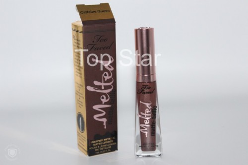 Ruj de buze lichid Too Faced Melted Matte-tallic Nuanta Caffeine Queen