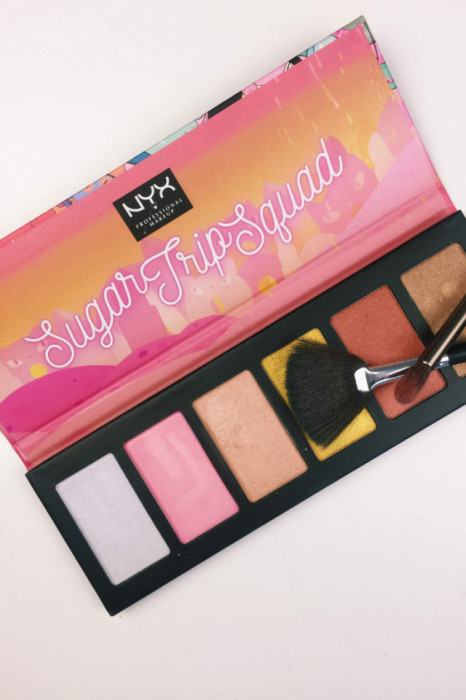 Paleta pudre iluminatoare NYX Sugar Trip Squad Highlighting Palette