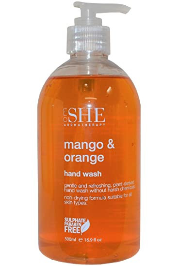 Sapun lichid de maini Om She Aromatherapy Mango & Orange Hand Wash, 500 ml