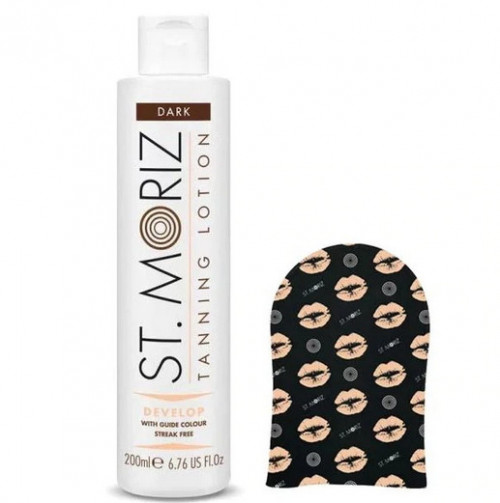 Set St Moriz Autobronzant Profesional Lotiune Dark + Aplicator Manusa