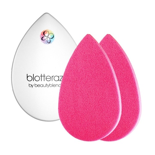 Beauty Blender Blotterazzi Set 2 buretei plati cosmetici + Trusa de protectie cu oglinda atasata