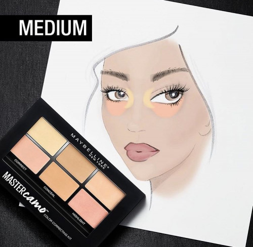 Paleta kit camuflaj imperfectiuni Maybelline New York Master Camo 02 Medium