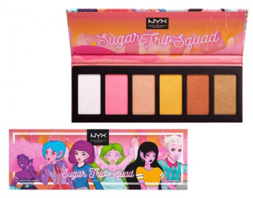 Paleta pudre iluminatoare NYX Sugar Trip Squad Highlighting Palette