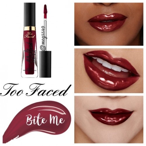 Ruj de buze lichid Too Faced Melted Latex Nuanta Bite Me