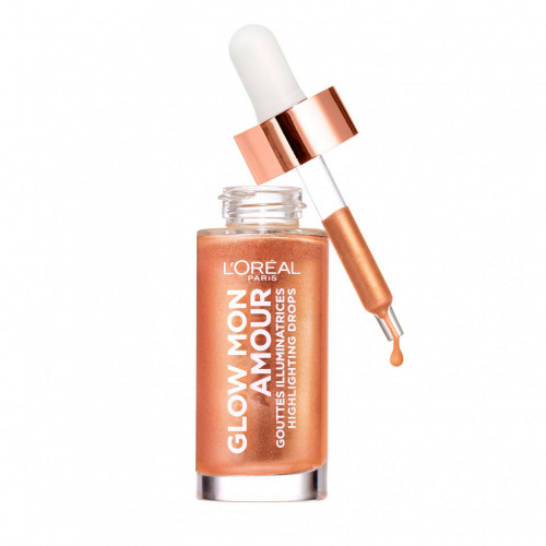 Iluminator lichid Loreal Glow Mon Amour HIghlighting Drops 02 Loving Peach