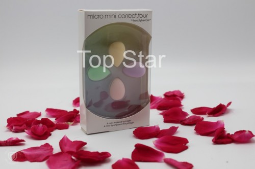 Pachet 4 mini make up sponges buretei Beauty Blender mini four