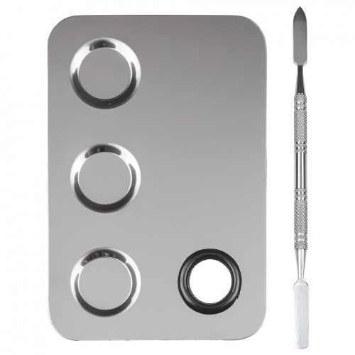 Paleta mixare machiaj din inox, PRO 02