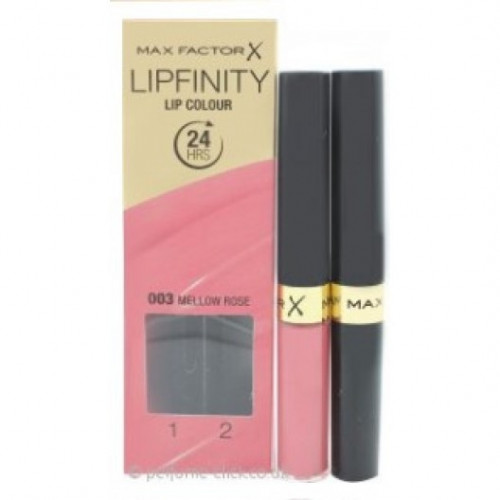 Ruj de buze rezistent la transfer Max Factor Lipfinity 003 Mellow Rose