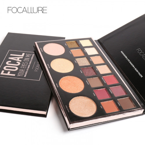 Trusa farduri + iluminator Focallure Highlighter + Eyeshadow + Blush