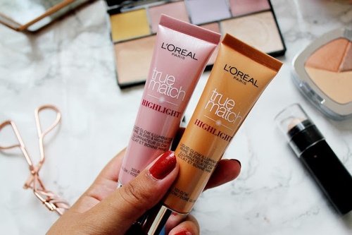 Oferta ! Pachet 2 iluminatoare lichide Loreal True Match Highlight Golden Glow + Icy Glow