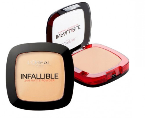 Pudra de fata, Loreal, Infallible 24H Matt Puder, 245 Warm Sand, 9g