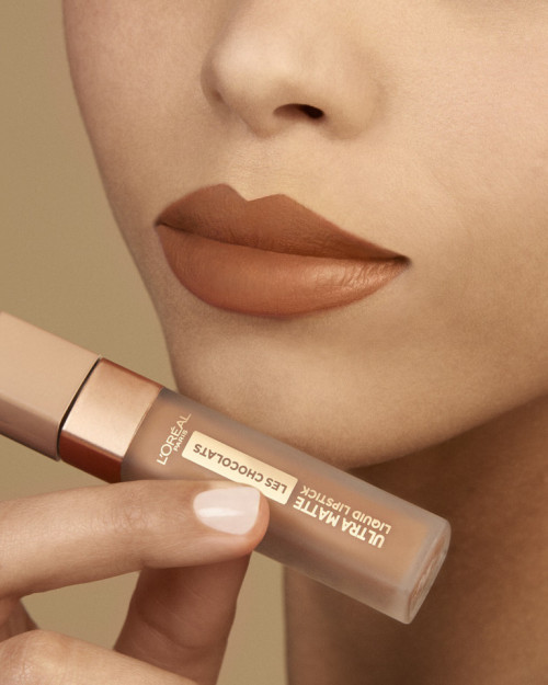 Ruj de buze rezistent, Loreal Ultra Matte Les Chocolats 860 Ginger Bomb
