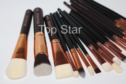 Set complet 20 pensule machiaj profesionale Black Golden