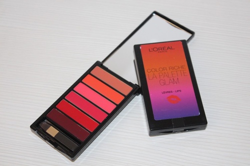 Paleta 6 rujuri Loreal Color Riche La Palette Glam Lips