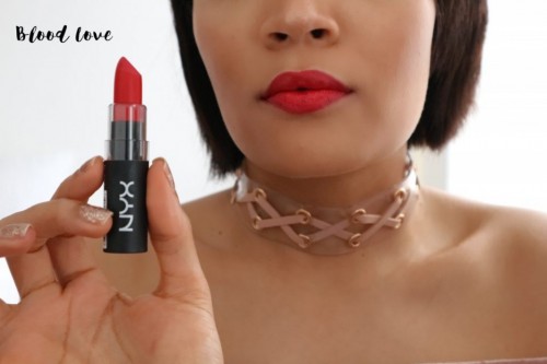 Ruj de buze mat NYX Velvet Matte Lipstick 11 Blood Love