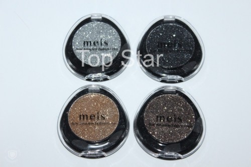 Set cu 4 fard glitter pleoape / glitter color
