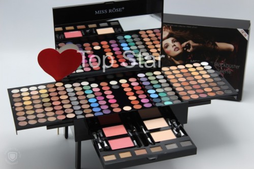 Trusa machiaj multifunctionala 190 farduri Miss Rose Palette