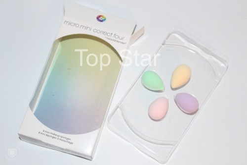 Pachet 4 mini make up sponges buretei Beauty Blender mini four
