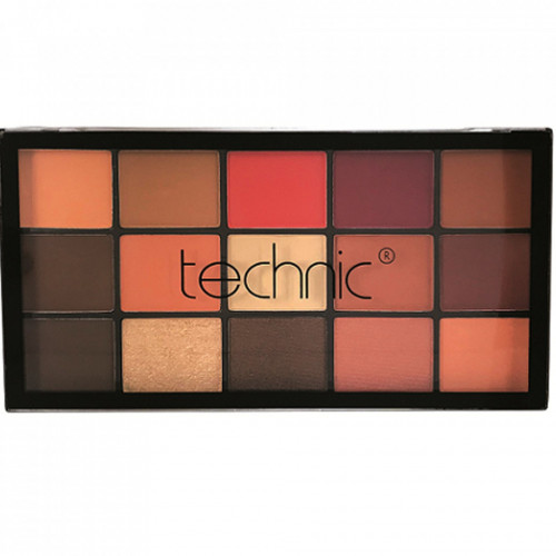 Paleta farduri de pleoape Technic Sierra Sunset , 15 culori