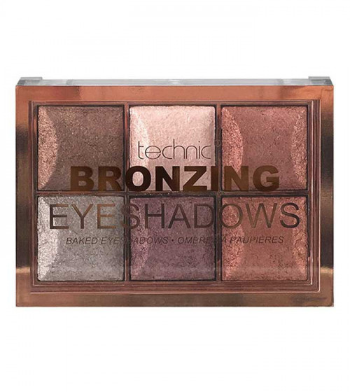 Paleta 6 farduri de ochi Technic Colour Max Bronze