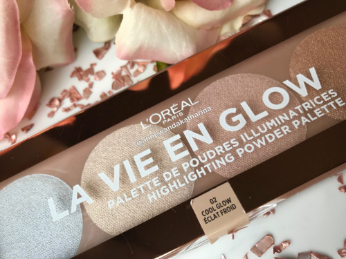 Paleta pudre iluminatoare Loreal La Vie En Glow Highlighting 02 Cool Glow