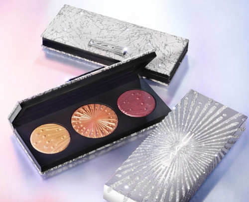 Paleta pudre iluminatoare MAC Flashing Ice Extra Dimension Skinfinish Trio Medium Deep