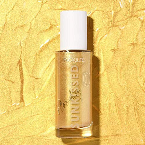 Ulei de corp cu sclipici Focallure Sunkissed, Nuanta 02 Solar Flare