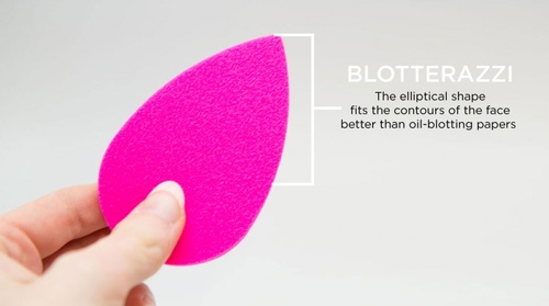 Beauty Blender Blotterazzi Set 2 buretei plati cosmetici + Trusa de protectie cu oglinda atasata