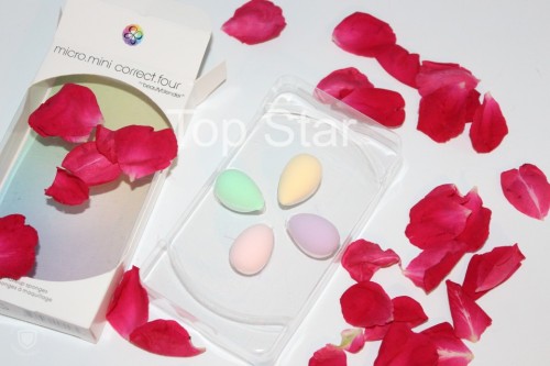 Pachet 4 mini make up sponges buretei Beauty Blender mini four