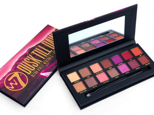 Paleta farduri de pleoape W7 Dusk Till Dawn Ultra Violet Neutrals, 14 culori