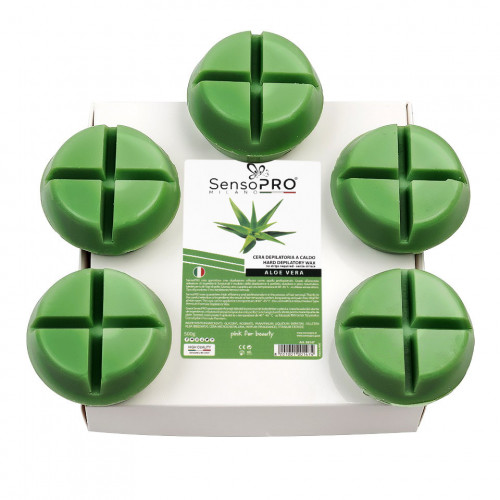 Ceara Epilat Refolosibila, SensoPRO, Aloe Vera, 500g