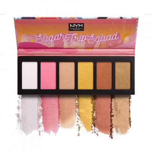 Paleta pudre iluminatoare NYX Sugar Trip Squad Highlighting Palette