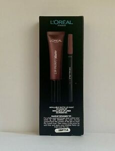 Ruj de buze + Creion contur L'Oreal Lip Kit Paint 212 Nude-Ist