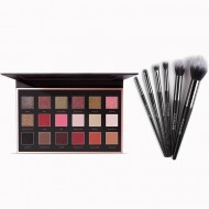 Pachet CADOU Trusa fard de ochi + Set pensule machiaj Focallure
