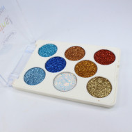 Paleta fard de ochi, Gulflower, Glitter Sequins, 02