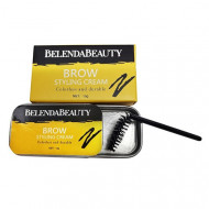 Sapun stilizare sprancene, Makeup, BelendaBeauty, Brow Fixing Cream, Pensula inclusa