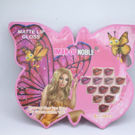 Set 12 rujuri de buze, Iman Of Noble, Nude Matte Lip, Butterfly