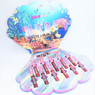 Set 12 rujuri de buze, Iman Of Noble, Nude Matte Lip Gloss, Mermaid