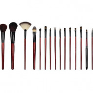 Set 18 Pensule Machiaj, Fraulein38, Silver, Borseta inclusa