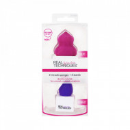 Set 2 bureti machiaj + suport Real Techniques Miracle Sponges