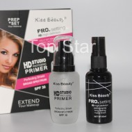 Set complet baza de machiaj + spray fixare machiaj Kiss Beauty Pro HD