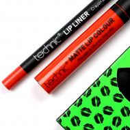 Set ruj si creion de buze, Technic, Lip Kit, Matte, Wild Child
