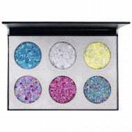 Trusa machiaj 6 glitter ochi si fata Pressed Glitter Bar