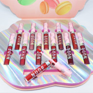 Set 12 rujuri de buze, Iman Of Noble, Nude Matte Lip Gloss, Macarons