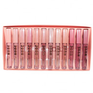 Set 12 Rujuri de buze lichide, Iman Of Noble, Nude, Matte Lip Gloss