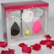 Set 3 buretei cosmetici + Cleanser Solid Beauty Blender