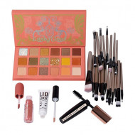 Set Machiaj : Trusa Fard + Pensule + Ruj + Primer + Rimel
