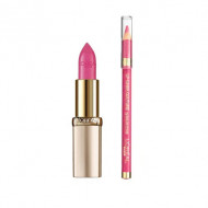Set Ruj + Creion Loreal Color Riche, Nuanta 285 Pink Fever