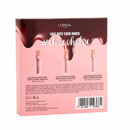 Set ruj de buze Loreal Ultra Matte Box Of Chocolats, 3 bucati